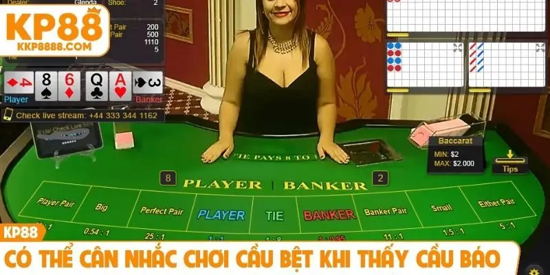 Có thể cân nhắc chơi cầu bệt khi thấy cầu báo